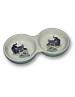 Miska keramick� ko�ka dvojit� s motiv 2x150ml 11cm  - klikn�te pro v�t�� n�hled